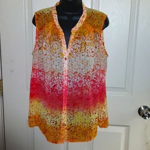 Sheer Sleeveless blouse
